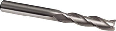 Guhring - 10mm, 40mm LOC, 10mm Shank Diam, 100mm OAL, 3 Flute, Solid Carbide Square End Mill - Single End, Uncoated, Spiral Flute, 30° Helix, Right Hand Cut, Right Hand Flute, Series 3314 - Caliber Tooling