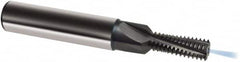 Guhring - M10x1.25 Metric Fine, 0.313" Cutting Diam, 4 Flute, Solid Carbide Helical Flute Thread Mill - Internal Thread, 21.9mm LOC, 80mm OAL, 12mm Shank Diam - Caliber Tooling