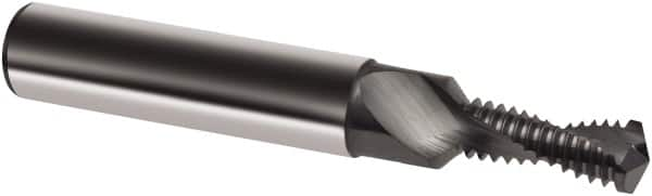 Guhring - M6x1.00 Metric, 0.1969" Cutting Diam, 2 Flute, Solid Carbide Helical Flute Thread Mill - Internal Thread, 13.9mm LOC, 62mm OAL, 8mm Shank Diam - Exact Industrial Supply