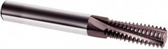 Guhring - 5/16-24 UNF, 0.242" Cutting Diam, 3 Flute, Solid Carbide Helical Flute Thread Mill - Internal Thread, 0.689" LOC, 2-1/2" OAL, 1/4" Shank Diam - Caliber Tooling