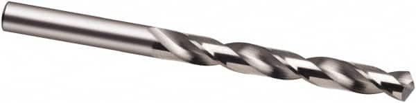 Guhring - 9.1mm 118° Solid Carbide Jobber Drill - Bright Finish, Right Hand Cut, Spiral Flute, 125mm OAL, Faceted Point - Caliber Tooling