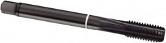 Guhring - 7/8-14 UNF, 5 Flute, Oxide Finish, Cobalt Spiral Point Tap - Modified Bottoming Chamfer, Right Hand Thread, 125mm OAL, 2B Class of Fit, Series 1989 - Exact Industrial Supply