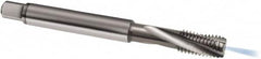 Guhring - M3x0.50 Metric 3 Flute 6H Modified Bottoming Spiral Flute Tap - Solid Carbide, Bright Finish, 56mm OAL, Right Hand Flute, Right Hand Thread, D2/D3, Series 971 - Caliber Tooling