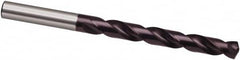 Guhring - 8.6mm 130° Cobalt Jobber Drill - FIREX Finish, Right Hand Cut, Spiral Flute, 125mm OAL, Cone Relief Point - Caliber Tooling