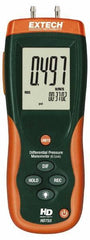 Extech - 2 Max psi, 0.3% FS% Accuracy, Differential Pressure Manometer - -1 to 0.5 Maximum PSI, -13.85 to 13.85 Inch Water Column - Caliber Tooling