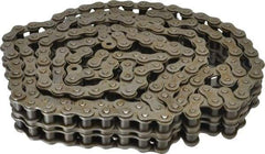 Browning - 3/4" Pitch, ANSI 60-2, Double Strand Roller Chain - Chain No. 60-2, 10 Ft. Long, 15/32" Roller Diam, 1/2" Roller Width - Caliber Tooling