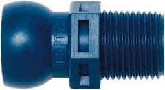 Loc-Line - 1/2" Hose ID, Male to Female Coolant Hose Connector - 3/8 BSPT, For Loc-Line Modular Hose Systems - Caliber Tooling