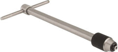 Starrett - 1/16 to 3/16" Tap Capacity, T Handle Tap Wrench - 6" Overall Length - Caliber Tooling