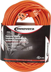 innovera - 100', 16/2 Gauge/Conductors, Orange Indoor & Outdoor Extension Cord - 1 Receptacle, 10 Amps, NEMA 5-15R - Caliber Tooling