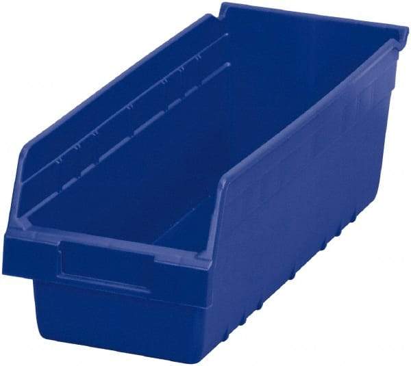 Akro-Mils - 17-7/8" Deep, Blue Polymer Hopper Shelf Bin - 6" High x 6-5/8" Wide x 17-7/8" Long - Caliber Tooling