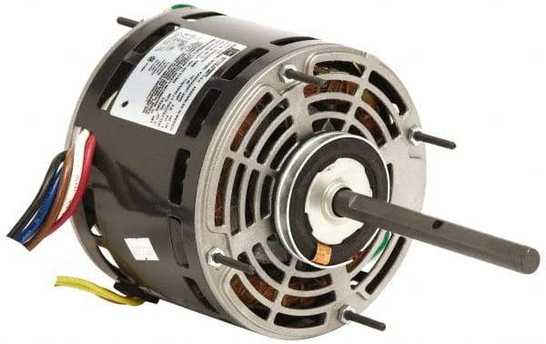 US Motors - 1/3 hp, OPAO Enclosure, Auto Thermal Protection, 1,075 RPM, 115 Volt, 60 Hz, Industrial Electric AC/DC Motor - Size 48 Frame, Ring/Stud Mount, 3 Speed, Sleeve Bearings, 6.7 Full Load Amps, A Class Insulation, CW Shaft End - Caliber Tooling