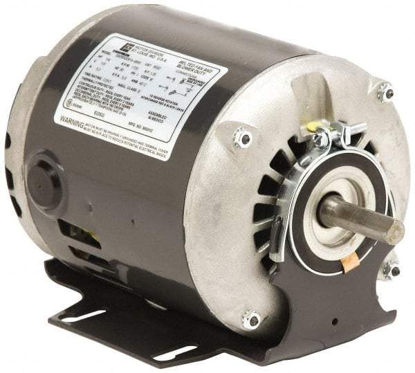 US Motors - 1/3 hp, ODP Enclosure, Auto Thermal Protection, 1,725 RPM, 115 Volt, 60 Hz, Single Phase Split Phase Motor - Size 48 Frame, Cradle Mount, 1 Speed, Sleeve Bearings, 6.4 Full Load Amps, B Class Insulation, Reversible - Caliber Tooling