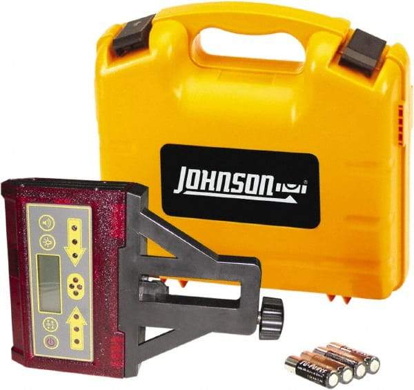 Johnson Level & Tool - Laser Level 4 AA Batteries, Laser Detector - Use With Red Beam Rotary Laser - Caliber Tooling