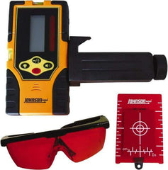 Johnson Level & Tool - Laser Level 9 V Battery, Laser Detector - Use With Red Beam Rotary Laser - Caliber Tooling