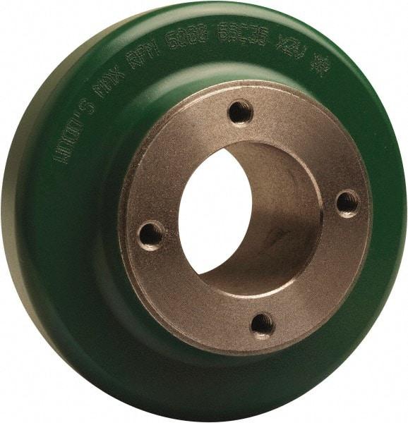 TB Wood's - 6.35" Hub, 9 Flexible Coupling Flange - 6.35" OD, 1-11/16" OAL, Cast Iron, Order 2 Hubs, 2 Flanges & 1 Sleeve for Complete Coupling - Caliber Tooling