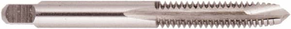 Regal Cutting Tools - M4x0.70 Metric, 2 Flute, Bright Finish, Solid Carbide Spiral Point Tap - Plug Chamfer, Right Hand Thread, 2-1/8" OAL, 3/4" Thread Length, 0.168" Shank Diam, 6H Class of Fit - Exact Industrial Supply