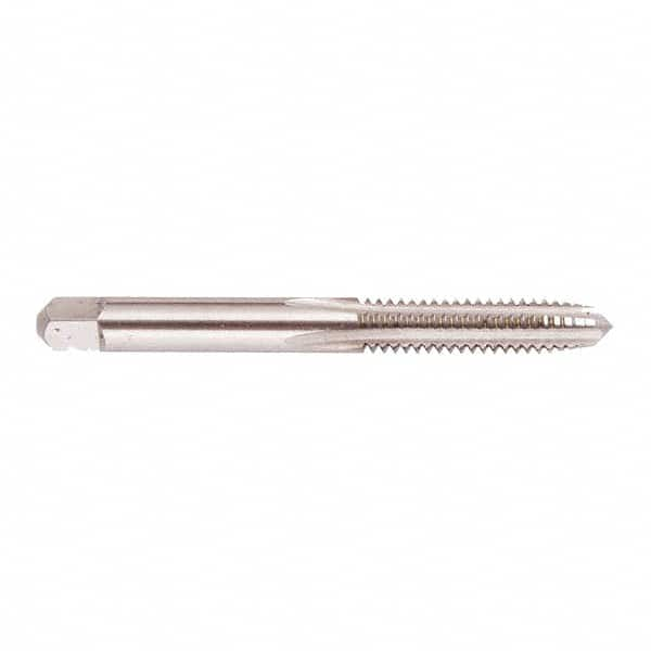 Regal Cutting Tools - #0-80 UNF 2B 2 Flute Bright Finish Solid Carbide Straight Flute Standard Hand Tap - Taper, Right Hand Thread, 1-5/8" OAL, 5/16" Thread Length, H2 Limit, Oversize - Exact Industrial Supply