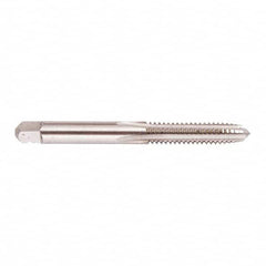 Regal Cutting Tools - #0-80 UNF 2B 2 Flute Bright Finish Solid Carbide Straight Flute Standard Hand Tap - Taper, Right Hand Thread, 1-5/8" OAL, 5/16" Thread Length, H2 Limit, Oversize - Exact Industrial Supply