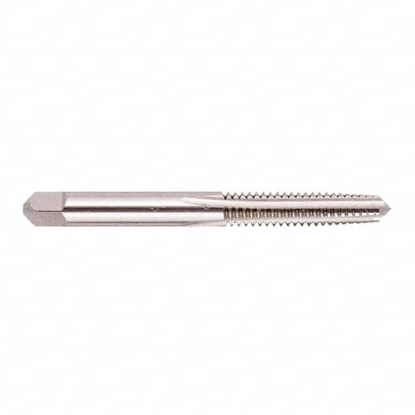 Regal Cutting Tools - #4-40 UNC 2B 2 Flute Bright Finish Solid Carbide Straight Flute Standard Hand Tap - Plug, Right Hand Thread, 1-7/8" OAL, 9/16" Thread Length, H2 Limit, Oversize - Exact Industrial Supply