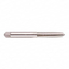 Regal Cutting Tools - #8-32 UNC 2B 4 Flute Bright Finish Solid Carbide Straight Flute Standard Hand Tap - Plug, Right Hand Thread, 2-1/8" OAL, 3/4" Thread Length, H3 Limit, Oversize - Exact Industrial Supply