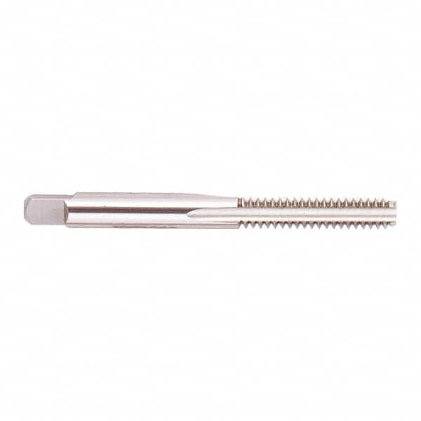 Regal Cutting Tools - #6-40 UNF 2B 3 Flute Bright Finish Solid Carbide Straight Flute Standard Hand Tap - Bottoming, Right Hand Thread, 2" OAL, 11/16" Thread Length, H2 Limit, Oversize - Exact Industrial Supply