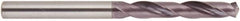 National Twist Drill - 18mm 140° Solid Carbide Jobber Drill - AlTiN Finish, Right Hand Cut, Spiral Flute, Straight Shank, 123mm OAL - Caliber Tooling