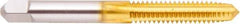 Regal Cutting Tools - M16x1.50 Metric Fine 6H 4 Flute TiN Finish High Speed Steel Straight Flute Standard Hand Tap - Plug, Right Hand Thread, 3-13/16" OAL, 1-13/16" Thread Length, D6 Limit, Oversize - Exact Industrial Supply