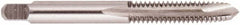 Regal Cutting Tools - 3/4-10 UNC, 3 Flute, Bright Finish, High Speed Steel Spiral Point Tap - Plug Chamfer, Right Hand Thread, 4-1/4" OAL, 2" Thread Length, 0.59" Shank Diam - Exact Industrial Supply