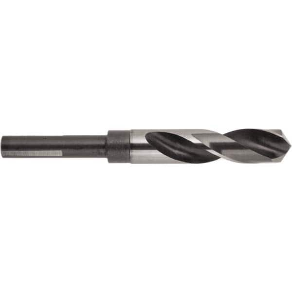 National Twist Drill - 1-3/16" Drill, 118° Point, High Speed Steel Silver Deming & Reduced Shank Drill Bit - Caliber Tooling