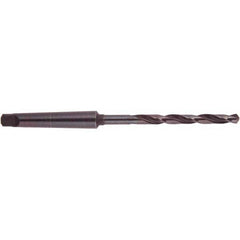 National Twist Drill - 59/64", 3MT 118° Point High Speed Steel Taper Shank Drill Bit - Caliber Tooling