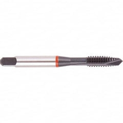 Regal Cutting Tools - M12x1.75 Metric, 3 Flute, Oxide Finish, High Speed Steel Spiral Point Tap - Plug Chamfer, Right Hand Thread, 3-3/8" OAL, 0.984" Thread Length, 0.367" Shank Diam, 6H Class of Fit, Series Triple Crown - Exact Industrial Supply