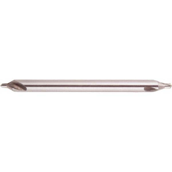 National Twist Drill - #6 Plain Cut 60° Incl Angle High Speed Steel Combo Drill & Countersink - Caliber Tooling