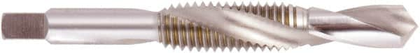 Regal Cutting Tools - 3/4-10 UNC, H3, 6" OAL, 0.6655" Drill Diam x 1-3/4" Drill Length, Combination Drill & Tap - 4 Flutes, 2" Thread Length, High Speed Steel, Bright Finish - Exact Industrial Supply