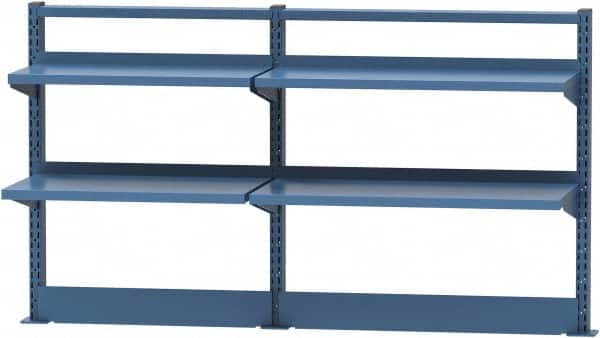 Lista - Steel Workbench & Workstation Riser Combination - 30" High, Use with 60" Long Workbenches - Caliber Tooling