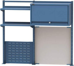 Lista - Steel Workbench & Workstation Riser Combination - 48" High, Use with 72" Long Workbenches - Caliber Tooling