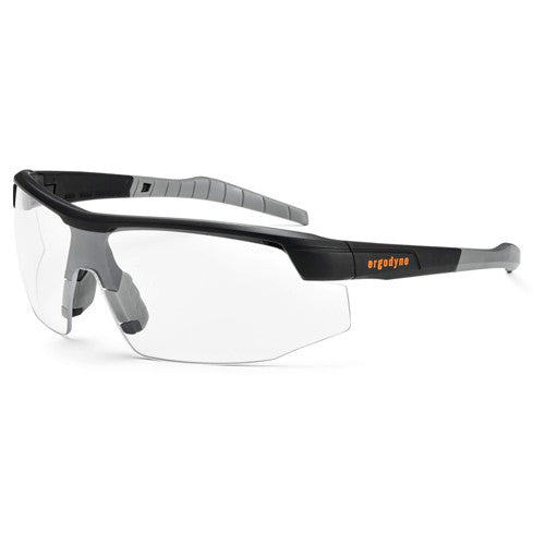 SkoLL Clear Lens Matte Black Safety Glasses - Caliber Tooling