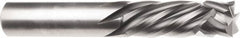 SGS - 12mm Cutting Diam x 38mm Length of Cut, 4 Flute, Compression Spiral Router Bit - Uncoated, Right Hand Cut, Solid Carbide, 89mm OAL x 12mm Shank Diam, Square End - Caliber Tooling