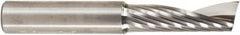 Amana Tool - 1/2" Cutting Diam x 1-5/8" Length of Cut, 1 Flute, Upcut Spiral Router Bit - Uncoated, Right Hand Cut, Solid Carbide, 3-1/2" OAL x 1/2" Shank Diam, 30° Helix Angle - Caliber Tooling