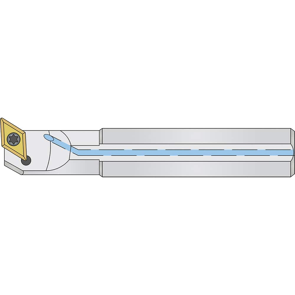 Micro 100 - 0.775" Min Bore, Left Hand A10M SDUCL 2 Indexable Boring Bar - Exact Industrial Supply