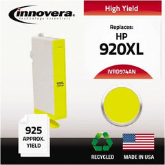 innovera - Yellow Inkjet Printer Cartridge - Use with HP Officejet 6000, 6000 Wireless, 6500, 6500 Wireless, Officejet Wide Format 7500A - Caliber Tooling