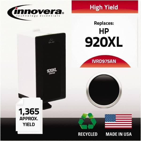 innovera - Black Inkjet Printer Cartridge - Use with HP Officejet 6000, 6000 Wireless, 6500, 6500 Wireless, Officejet Wide Format 7500A - Caliber Tooling