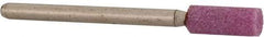 Made in USA - 3/16" Head Diam x 1/2" Thickness, W154, Cylinder End, Aluminum Oxide Mounted Point - Medium Grade - Caliber Tooling