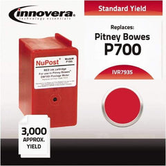 innovera - Red Ink Cartridge - Use with Pitney Bowes DM100i, DM200L, P700 Postage Meter - Caliber Tooling