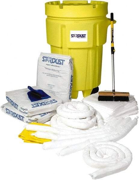 Stardust Spill Products - Spill Clean-Up System Accessory Kit Spill Kit - 95 Gal Mobile Spill Cart - Caliber Tooling