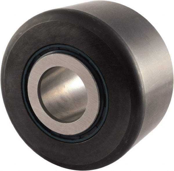 RBC Bearings - 1-1/4" Bore, 4" Roller Diam x 2-1/4" Roller Width, Carbon Steel Sealed Yoke Cam Follower - 45,600 Lb Dynamic Load Capacity, 2-5/16" Overall Width - Caliber Tooling