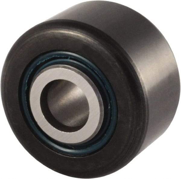 RBC Bearings - 5/16" Bore, 1-1/8" Roller Diam x 5/8" Roller Width, Carbon Steel Sealed Yoke Cam Follower - 3,000 Lb Dynamic Load Capacity, 0.6925" Overall Width - Caliber Tooling