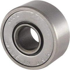 Nice - 7/16" Bore Diam, 29/32" OD, Double Seal Semi Ground Extra Light Radial Ball Bearing - 5/16" Wide, 1 Row, Round Bore, 300 Lb Static Capacity, 350 Lb Dynamic Capacity - Caliber Tooling