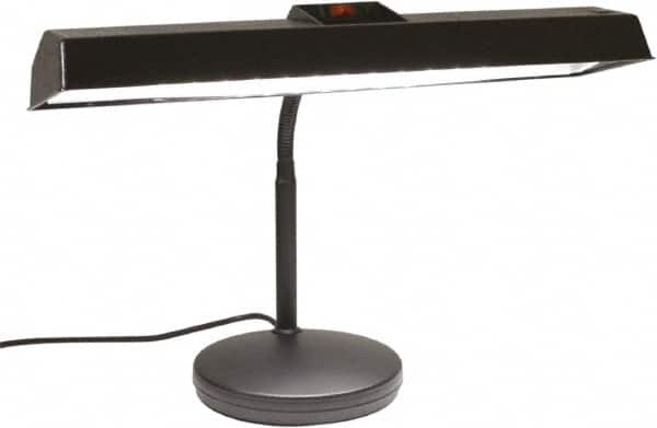 Electrix - 18 Watt, Gooseneck Machine Light - Weighted for Desk, LED Strip, Black - Caliber Tooling