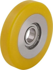 Blickle - 5 Inch Diameter x 63/64 Inch Wide, Polyurethane-Elastomer Blickle Extrathane Caster Wheel - 605 Lb. Capacity, 13/16 Inch Axle Diameter, Ball Bearing - Caliber Tooling