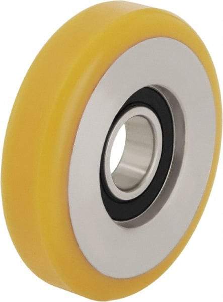 Blickle - 2 Inch Diameter x 45/64 Inch Wide, Polyurethane-Elastomer Blickle Extrathane Caster Wheel - 176 Lb. Capacity, 1 Inch Axle Diameter, Ball Bearing - Caliber Tooling